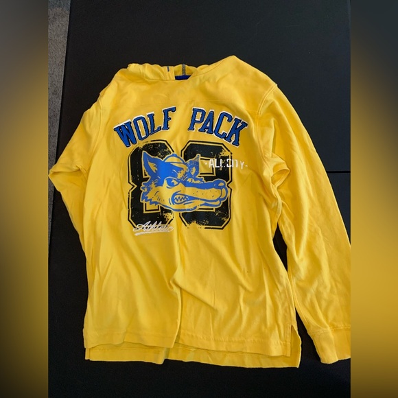 Old Navy Boys Size Large Yellow Long Sleeve With  Hood - Picture 1 of 5